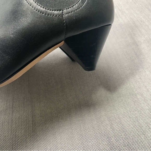 Joie Barleena Black Cone Heel Ankle Slip On Booties - Picture 6 of 11